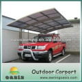 Anti-UV PC board aluminium canopy outdoor aluminum carport